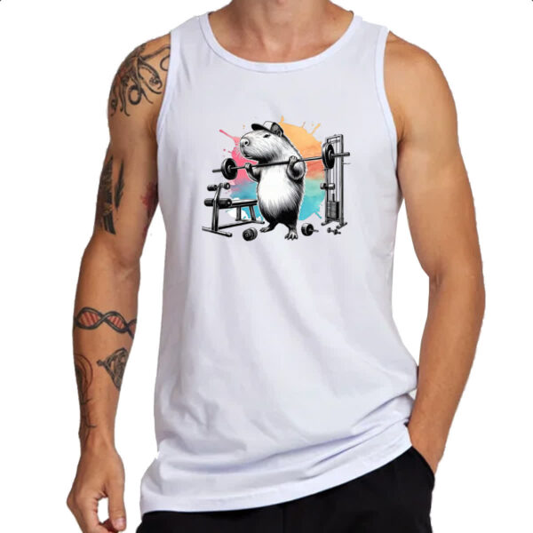 Camiseta Regata Capivara Maromba Pesos - Imagem 3