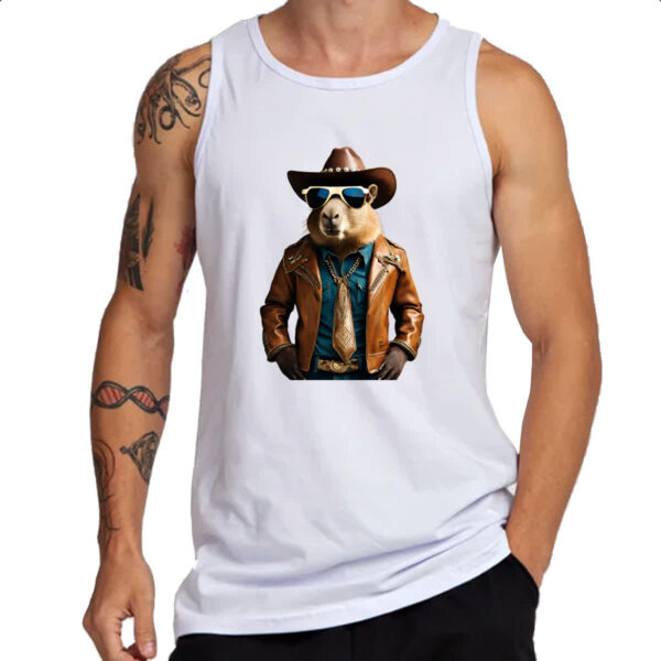 Camiseta Regata Capivara Cowboy - Imagem 3