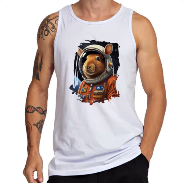 Camiseta Regata Capivara astronauta - Imagem 3