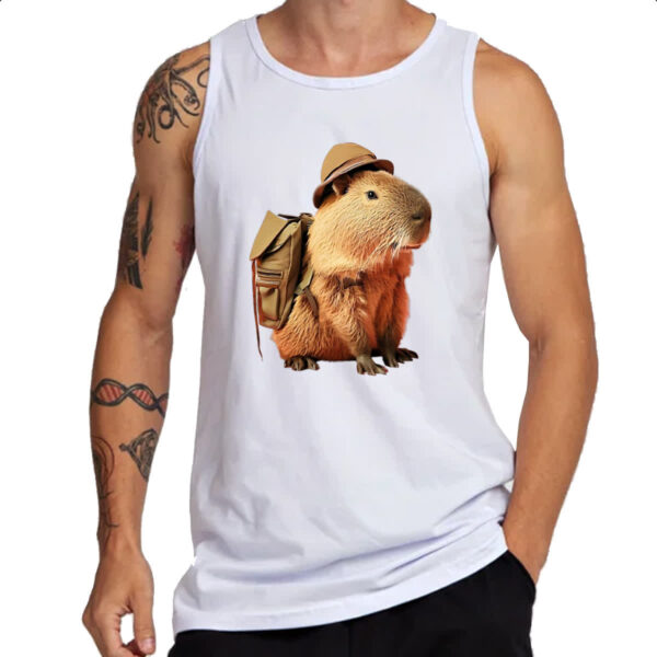Camiseta Regata Capivara aventureira - Imagem 3