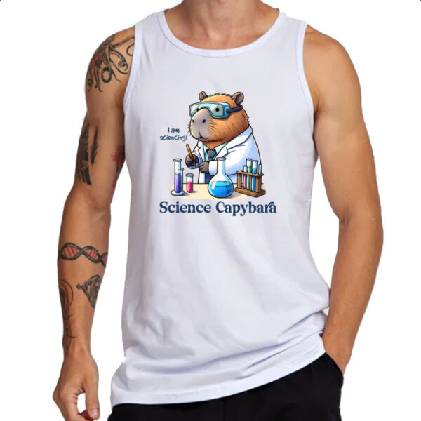 Camiseta Regata Capivara cientista - Imagem 3