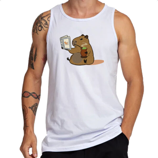 Camiseta Regata Capivara tomando chimarrao - Imagem 3