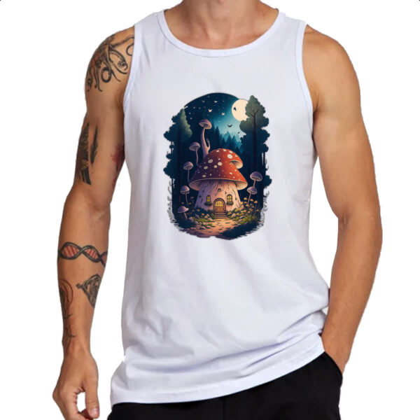 Camiseta Regata Casa cogumelo dos duendes - Imagem 3