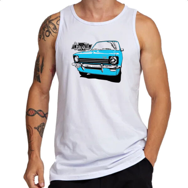 Camiseta Regata Chevette Azul primeira geracao - Imagem 3