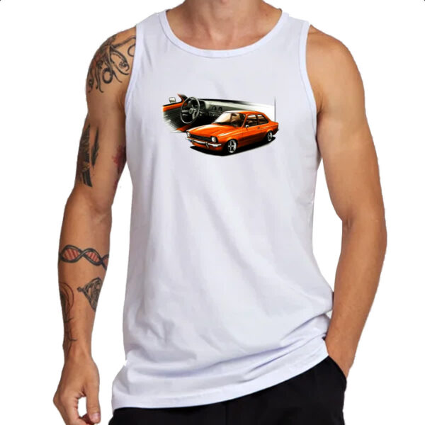 Camiseta Regata Chevette primeira geracao Vermelho - Imagem 3