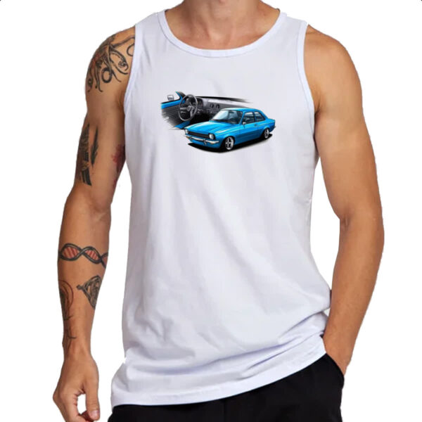 Camiseta Regata Chevette primeira geracao azul - Imagem 3