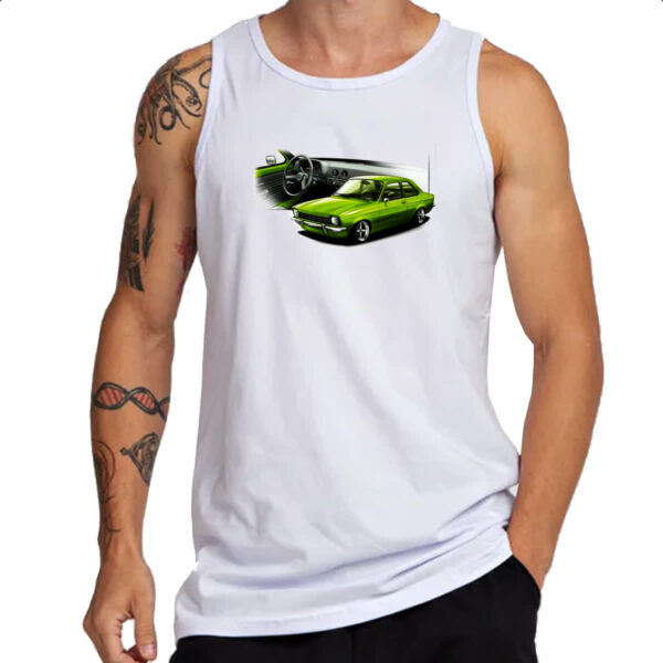 Camiseta Regata Chevette primeira geracao verde - Imagem 3