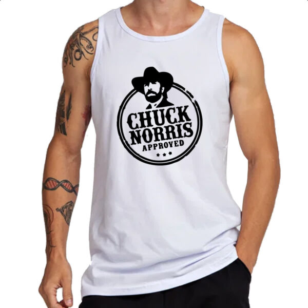 Camiseta Regata Chuck Norris Aproved - Imagem 3