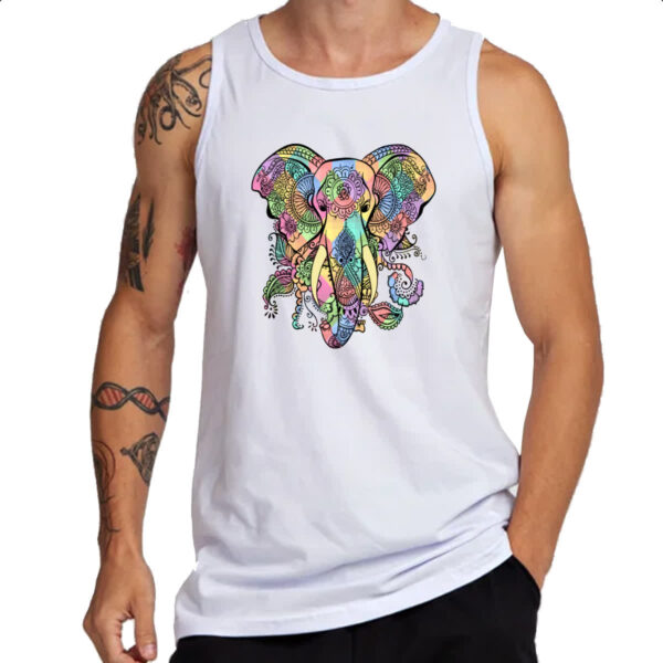 Camiseta Regata Ahyuasca elefante hindu - Imagem 3