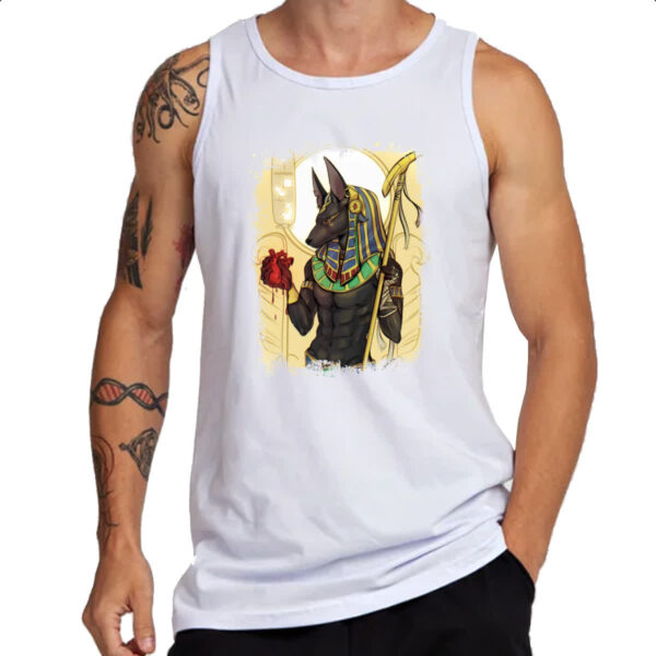 Camiseta Regata Deus Anubis Ilustracao - Imagem 3