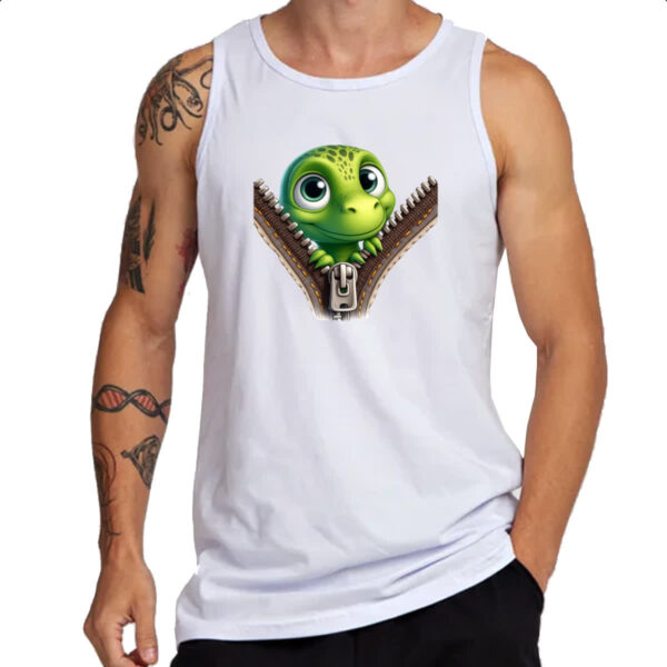 Camiseta Regata Dinossauro no ziper - Imagem 3