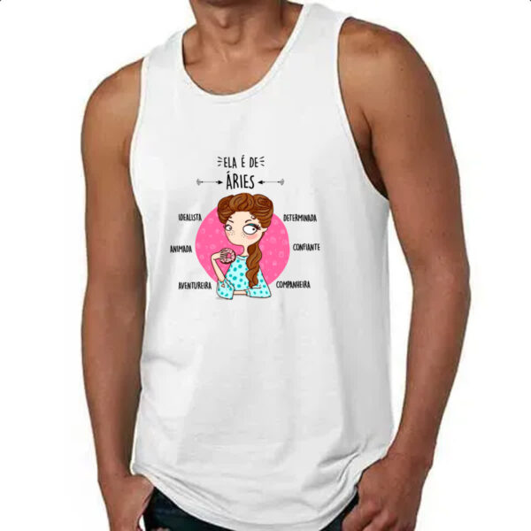 Camiseta Regata Ela e de Aries - Imagem 4