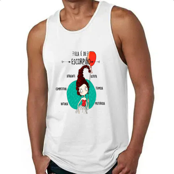 Camiseta Regata Ela e de Escorpiao - Imagem 4