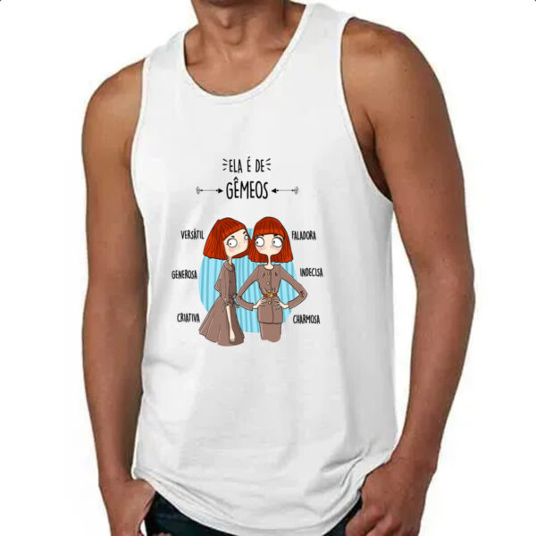 Camiseta Regata Ela e de Gemeos - Imagem 4