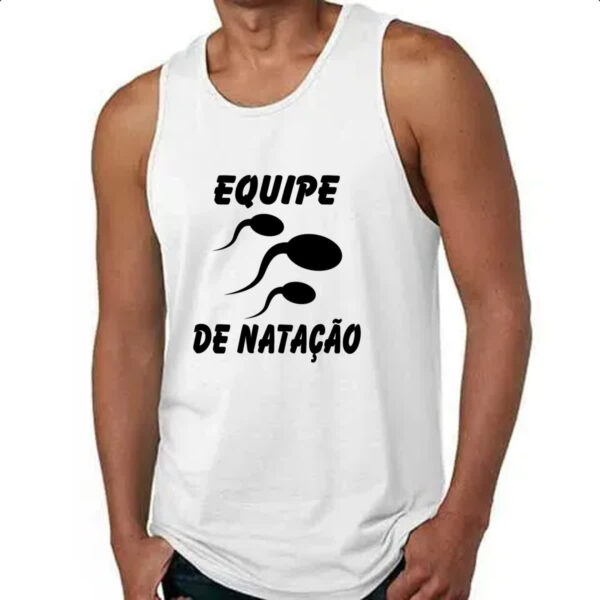 Camiseta Regata Equipe de natacao espermatozoides - Imagem 4