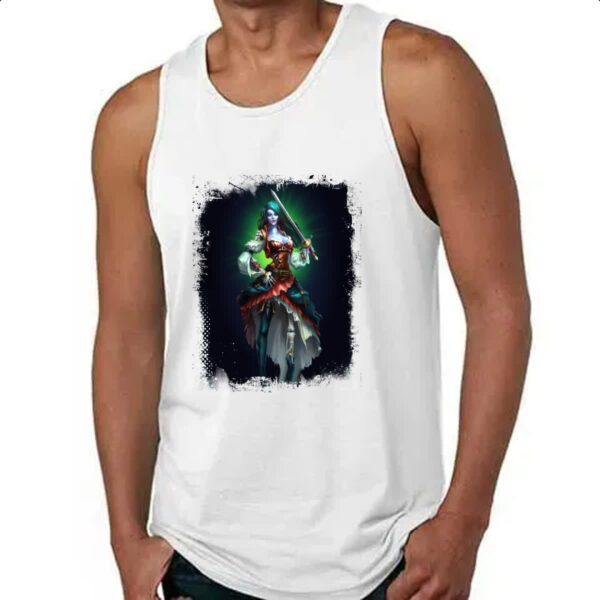 Camiseta Regata Empires and Puzzles Heroi Lady Locke - Imagem 4