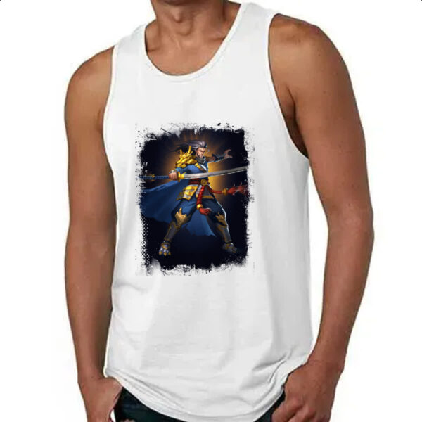 Camiseta Regata Empires and Puzzles Heroi Musashi - Imagem 4