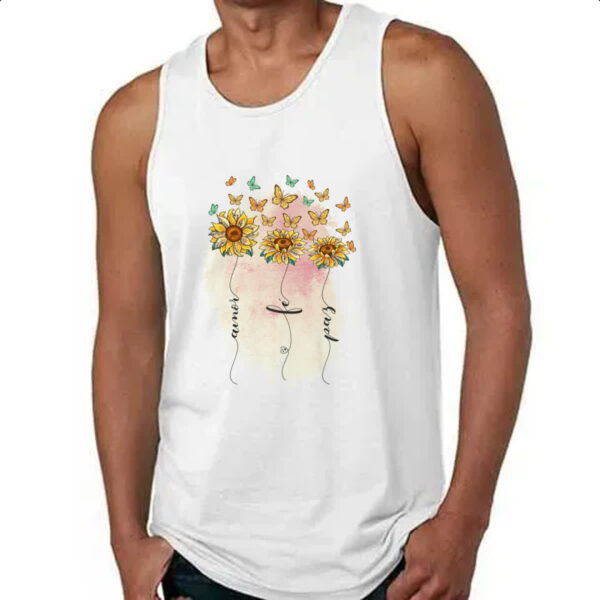 Camiseta Regata Amor fe e paz - Imagem 4