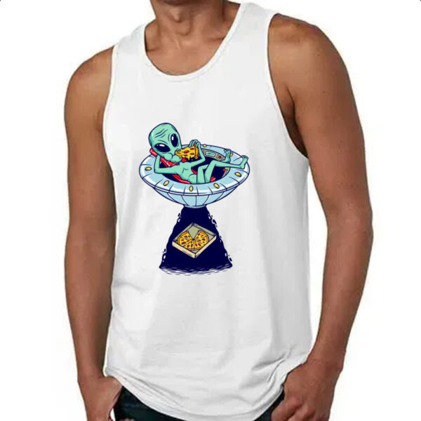 Camiseta Regata ET roubando pizza - Imagem 4