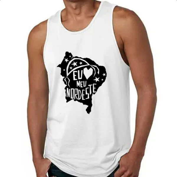 Camiseta Regata Eu amo meu nordeste - Imagem 4