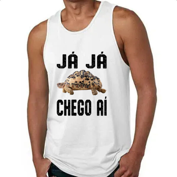 Camiseta Regata Ja ja chego ai - Imagem 4