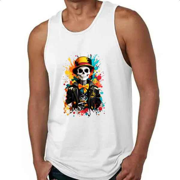Camiseta Regata Jack Skeleton Londres Street - Imagem 4