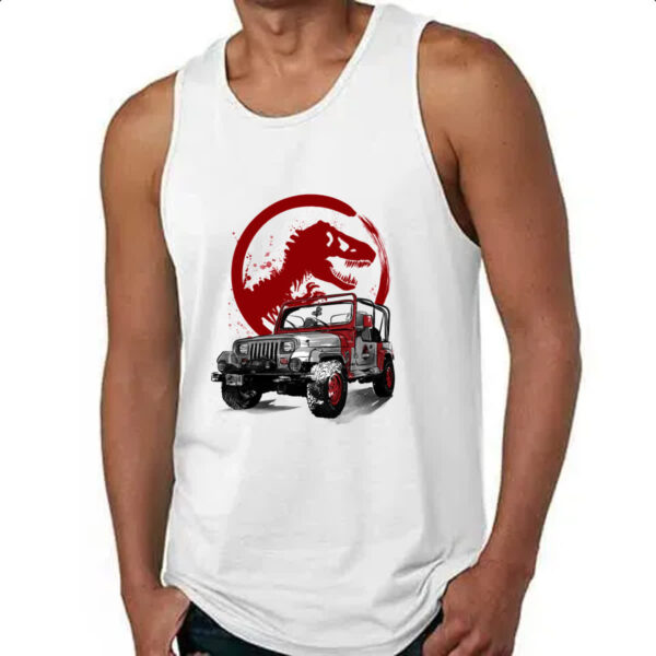 Camiseta Regata JeepWrangler Jurassic Park - Imagem 4