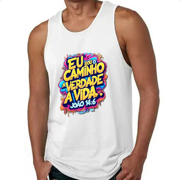 Camiseta Regata Jesus Joao 14-6 - Imagem 4