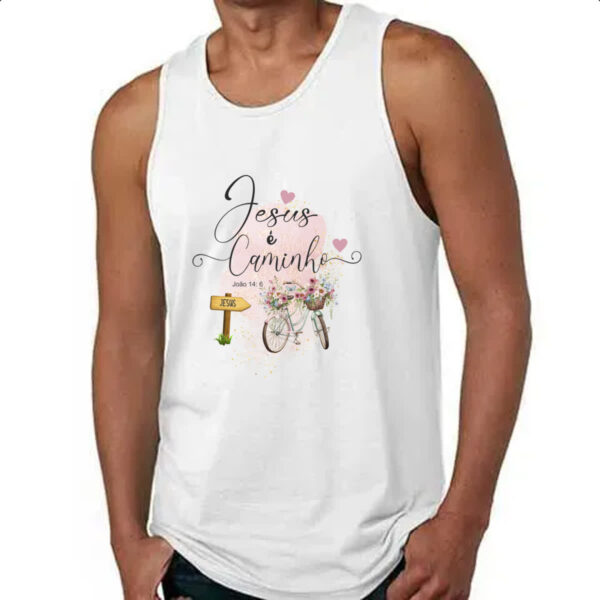 Camiseta Regata Jesus e o caminho - Imagem 4