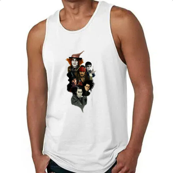 Camiseta Regata Johnny Depp Characters - Imagem 4