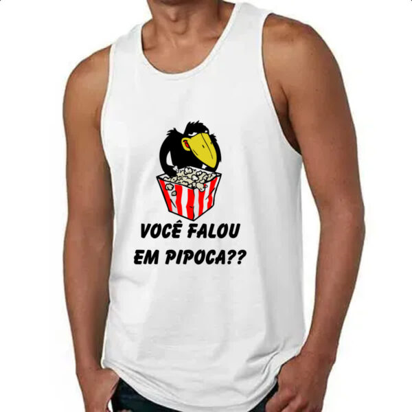 Camiseta Regata Jubileu Voce falou em pipoca - Imagem 4