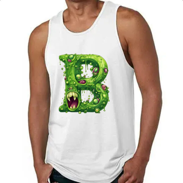Camiseta Regata Zumbi Alfabeto Letra B - Imagem 4