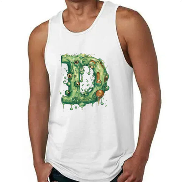 Camiseta Regata Zumbi Alfabeto Letra D - Imagem 4