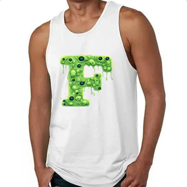 Camiseta Regata Zumbi Alfabeto Letra F - Imagem 4