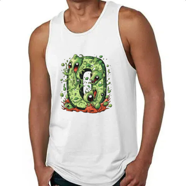 Camiseta Regata Zumbi Alfabeto Letra O - Imagem 4