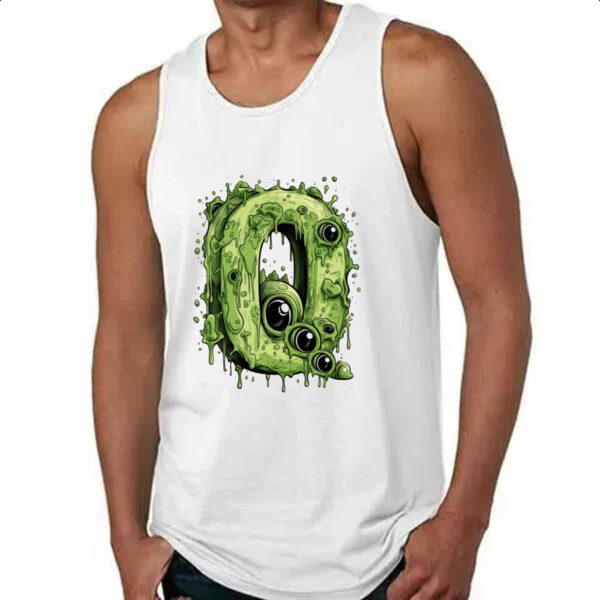 Camiseta Regata Zumbi Alfabeto Letra Q - Imagem 4