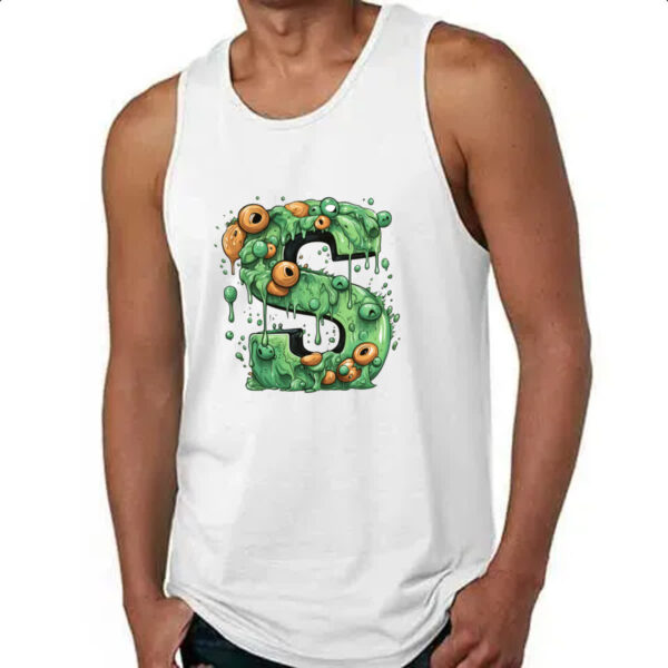 Camiseta Regata Zumbi Alfabeto Letra S - Imagem 4