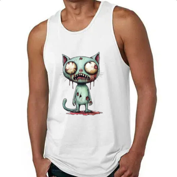 Camiseta Regata Zumbi gato - Imagem 4