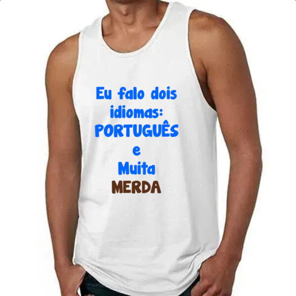 Camiseta Regata Falo dois idiomas - Imagem 4