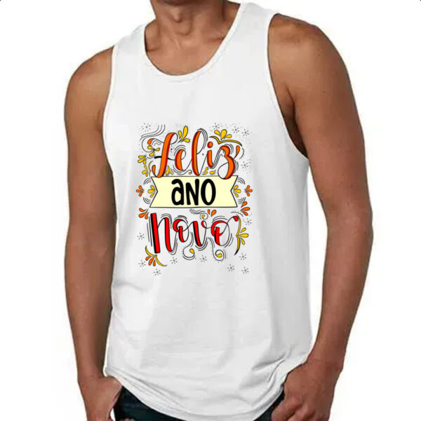 Camiseta Regata Feliz ano novo - Imagem 4