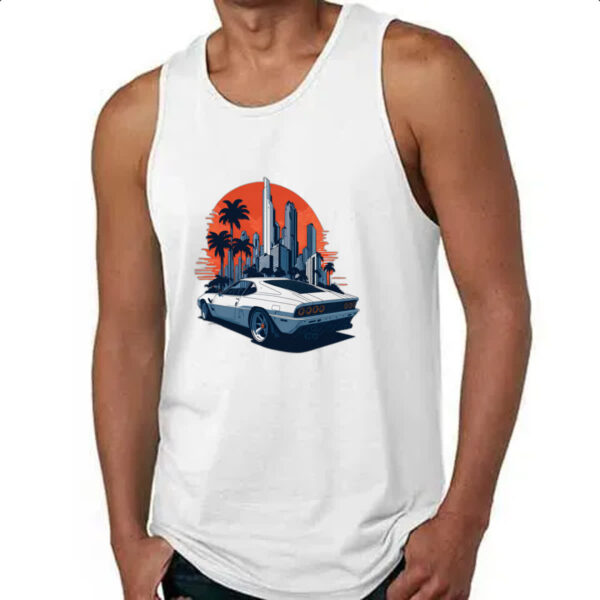 Camiseta Regata Ferrari Branca Sunset - Image 4