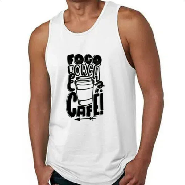 Camiseta Regata Foco Forca Cafe - Imagem 4