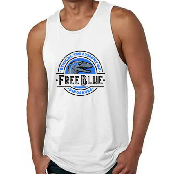 Camiseta Regata Free Blue - Imagem 4