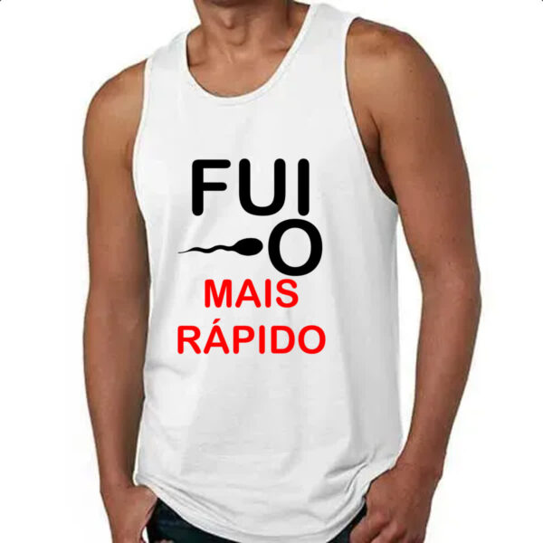Camiseta Regata Fui o mais rapido - Imagem 4
