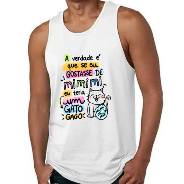 Camiseta Regata Gato mi mi mi - Imagem 4