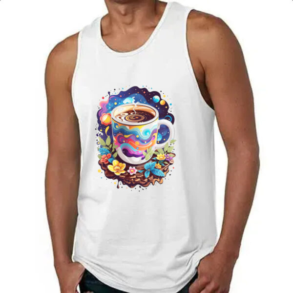 Camiseta Regata Xicara de cafe na galaxia - Imagem 4