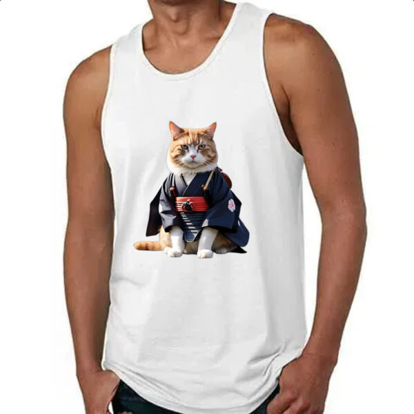 Camiseta Regata Gato samurai - Imagem 4