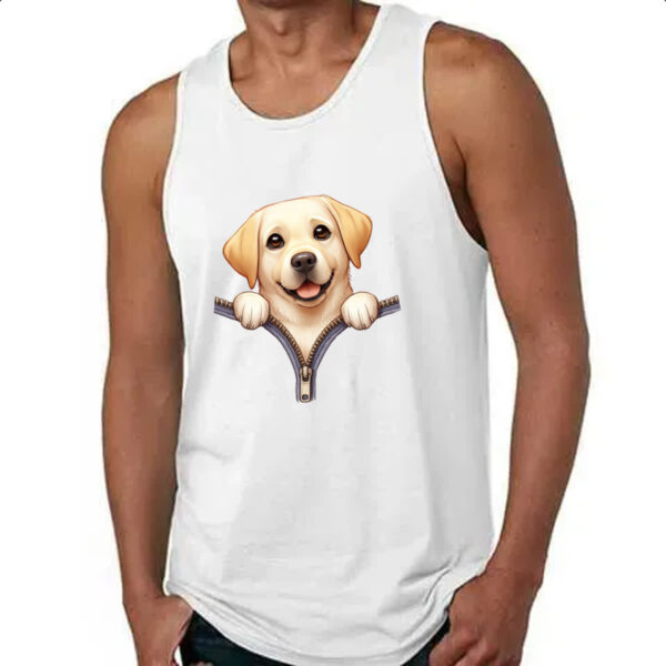 Camiseta Regata Golden Retriever no Ziper - Imagem 4