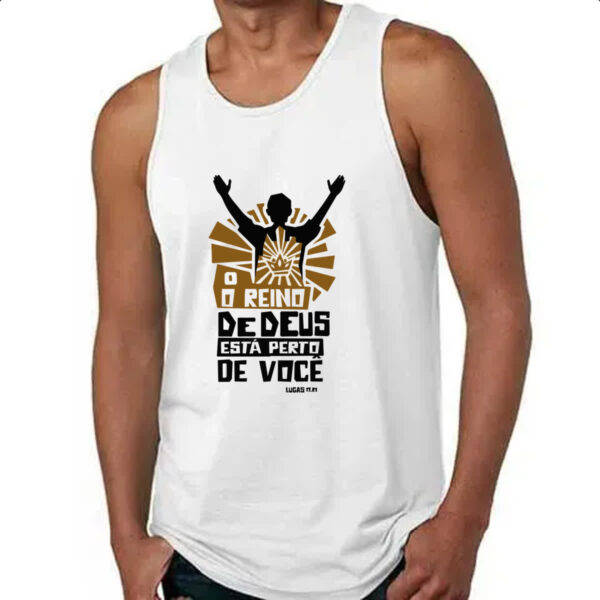 Camiseta Regata Gospel Lucas 17.21 - Imagem 4