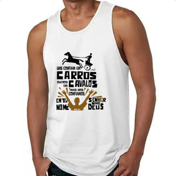 Camiseta Regata Gospel Salmos 20.7 - Imagem 4
